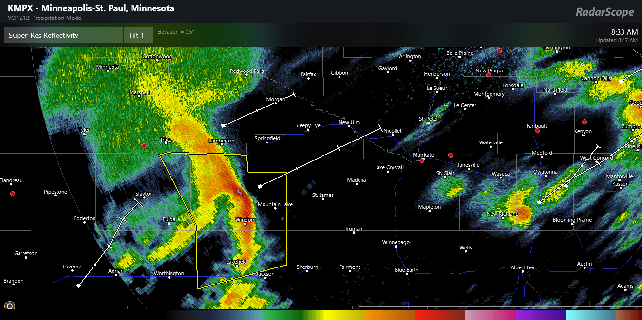 Shelf Cloud on Radar